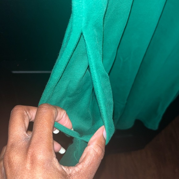 NY&Co Green Dress with Pockets & Flutter Sleeves  - XL - Picture 4 of 8